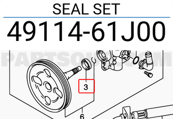 Suzuki 4911461J00 SEAL SET
