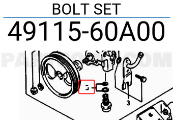 Suzuki 4911560A00 BOLT SET