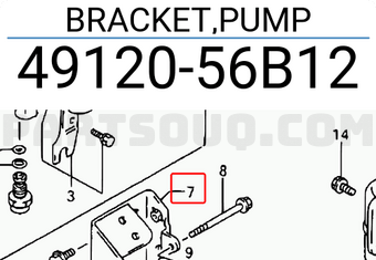 Suzuki 4912056B12 BRACKET,PUMP