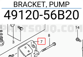 Suzuki 4912056B20 BRACKET, PUMP
