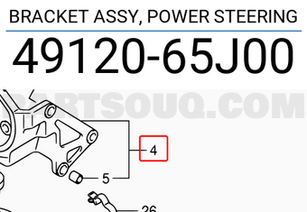 Suzuki 4912065J00 BRACKET ASSY, POWER STEERING