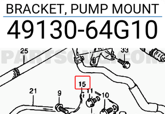 Suzuki 4913064G10 BRACKET, PUMP MOUNT