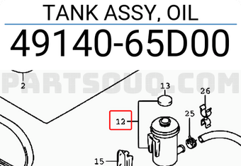 Suzuki 4914065D00 TANK ASSY, OIL