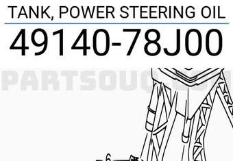 Suzuki 4914078J00 TANK, POWER STEERING OIL