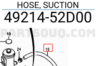 Suzuki 4921452D00 HOSE, SUCTION