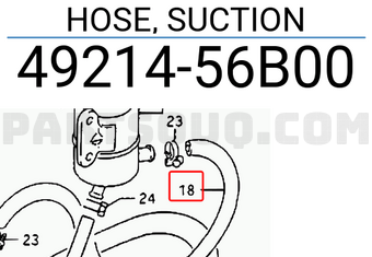 Suzuki 4921456B00 HOSE, SUCTION