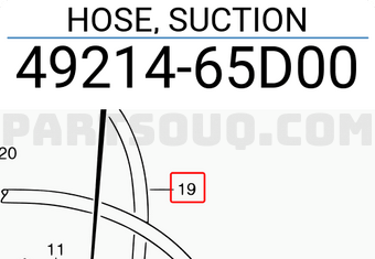 Suzuki 4921465D00 HOSE, SUCTION