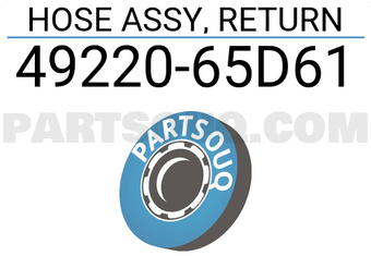 Suzuki 4922065D61 HOSE ASSY, RETURN