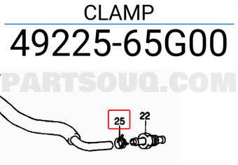 Suzuki 4922565G00 CLAMP