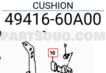 Suzuki 4941660A00 CUSHION