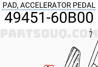 Suzuki 4945160B00 PAD, ACCELERATOR PEDAL