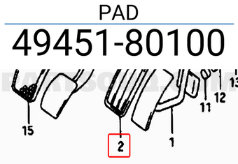 Suzuki 4945180100 PAD
