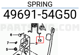 Suzuki 4969154G50 SPRING