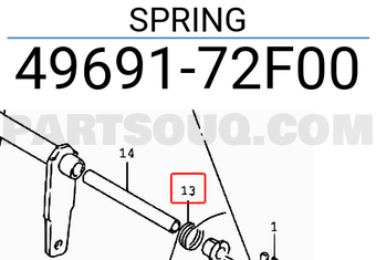 Suzuki 4969172F00 SPRING