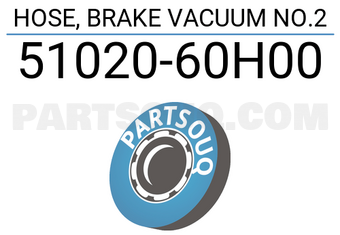 Suzuki 5102060H00 HOSE, BRAKE VACUUM NO.2