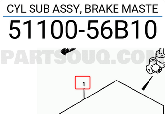 Suzuki 5110056B10 CYL SUB ASSY, BRAKE MASTE