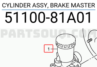 Suzuki 5110081A01 CYLINDER ASSY, BRAKE MASTER