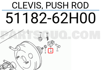 Suzuki 5118262H00 CLEVIS, PUSH ROD