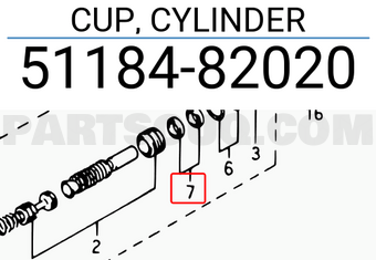 Suzuki 5118482020 CUP, CYLINDER