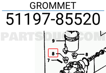 Suzuki 5119785520 GROMMET