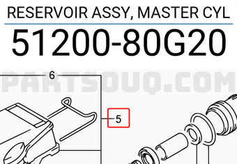 Suzuki 5120080G20 RESERVOIR ASSY, MASTER CYL