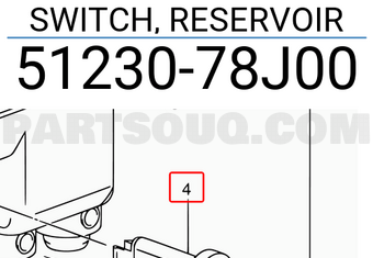 Suzuki 5123078J00 SWITCH, RESERVOIR