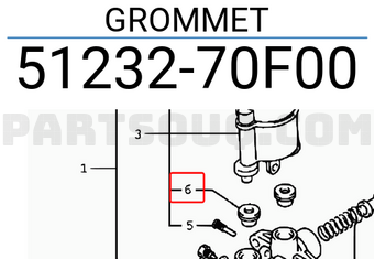 Suzuki 5123270F00 GROMMET