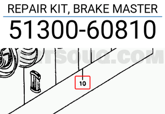 Suzuki 5130060810 REPAIR KIT, BRAKE MASTER