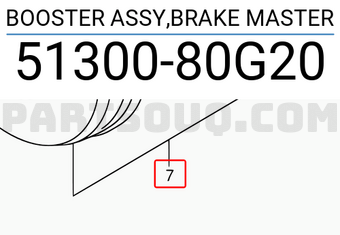 Suzuki 5130080G20 BOOSTER ASSY,BRAKE MASTER