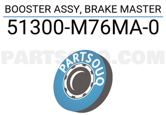 Suzuki 51300M76MA0 BOOSTER ASSY, BRAKE MASTER