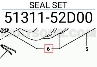 Suzuki 5131152D00 SEAL SET