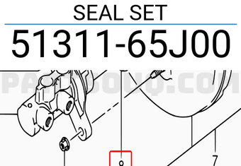 Suzuki 5131165J00 SEAL SET