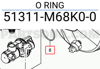 Suzuki 51311M68K00 O RING