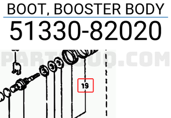 Suzuki 5133082020 BOOT, BOOSTER BODY
