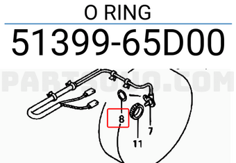 Suzuki 5139965D00 O RING