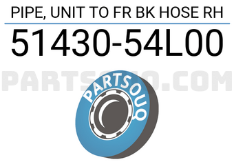 Suzuki 5143054L00 PIPE, UNIT TO FR BK HOSE RH