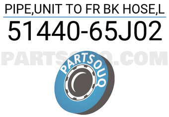Suzuki 5144065J02 PIPE,UNIT TO FR BK HOSE,L