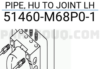 Suzuki 51460M68P01 PIPE, HU TO JOINT LH