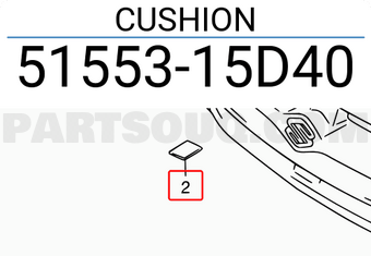 Suzuki 5155315D40 CUSHION