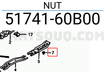 Suzuki 5174160B00 NUT