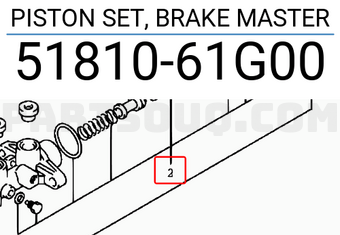 Suzuki 5181061G00 PISTON SET, BRAKE MASTER