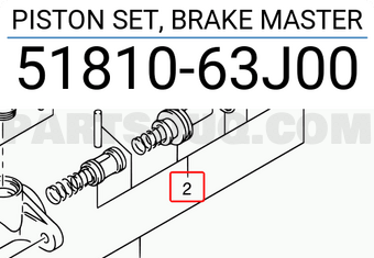 Suzuki 5181063J00 PISTON SET, BRAKE MASTER