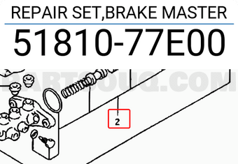Suzuki 5181077E00 REPAIR SET,BRAKE MASTER