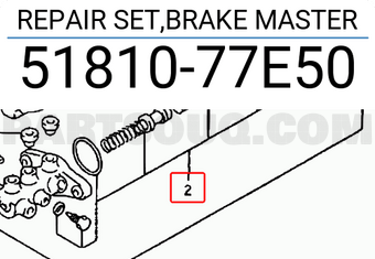 Suzuki 5181077E50 REPAIR SET,BRAKE MASTER