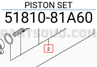Suzuki 5181081A60 PISTON SET
