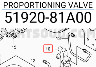 Suzuki 5192081A00 PROPORTIONING VALVE