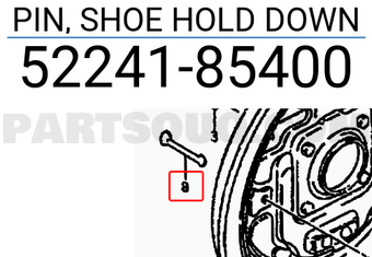 Suzuki 5224185400 PIN, SHOE HOLD DOWN