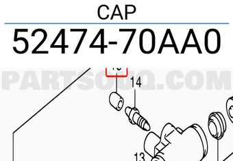 Suzuki 5247470AA0 CAP