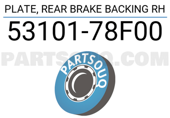 Suzuki 5310178F00 PLATE, REAR BRAKE BACKING RH