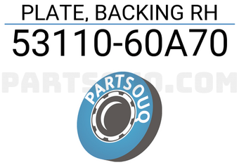 Suzuki 5311060A70 PLATE, BACKING RH